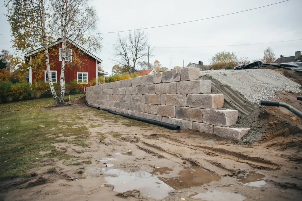 st dmur p tomten materialval markarbete och vanliga misstag att undvika