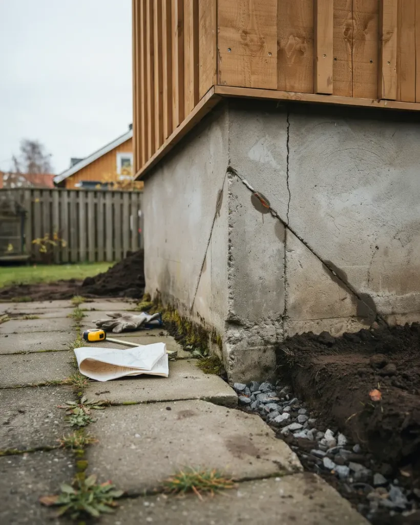 sprickor i grunden s bed mer du riskerna och v ljer r tt tg rd f r huset